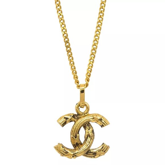 Chanel Gold Mini CC Chain Pendant Necklace - Picture 1 of 4